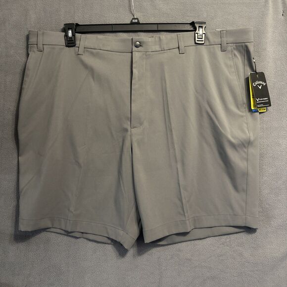 NWT Callaway Golf Shorts Mens Size 50B 9" Dark Gray Performance Opti-Dri UPF 50 - Picture 1 of 7